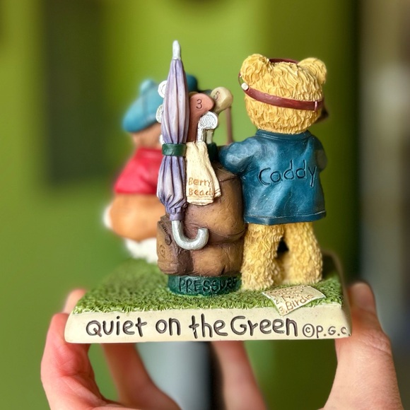 VTG 3D Golfer Golfing Bear Animals & Friend Zingle-Berry Collectible Figurine - Picture 8 of 13